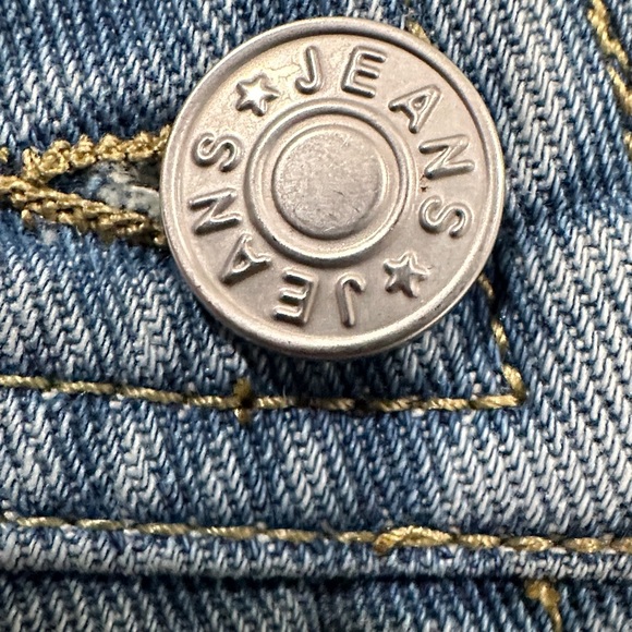 Denim Blue Jean Shorts Overalls size L - Picture 4 of 7